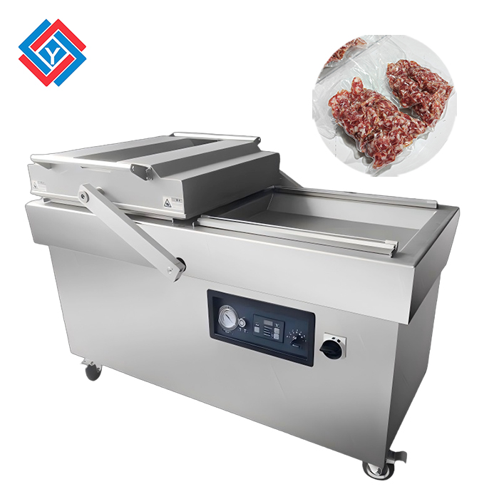 連續真空包裝機JYB-600(凹平槽)